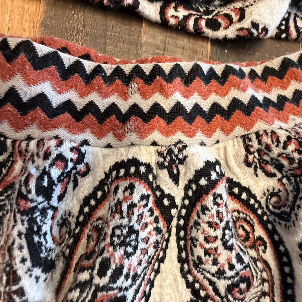 Free People White, Black, and Brown Boho Sweater Skirt and Dress Set - Picture 2 of 12